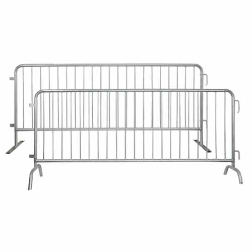Heavy duty construction mobile temporary fence crowd control fence removable high zinc galvanized crowd control barrier