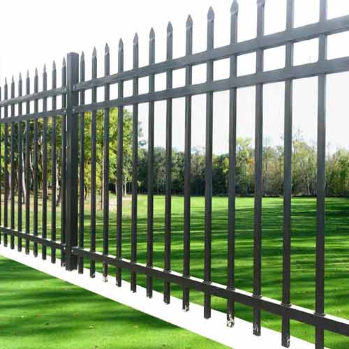 High Quality Aluminum Picket Fence Easily Assembled Outdoor Black 6ft X 8ft Zinc Garden Aluminum Fence